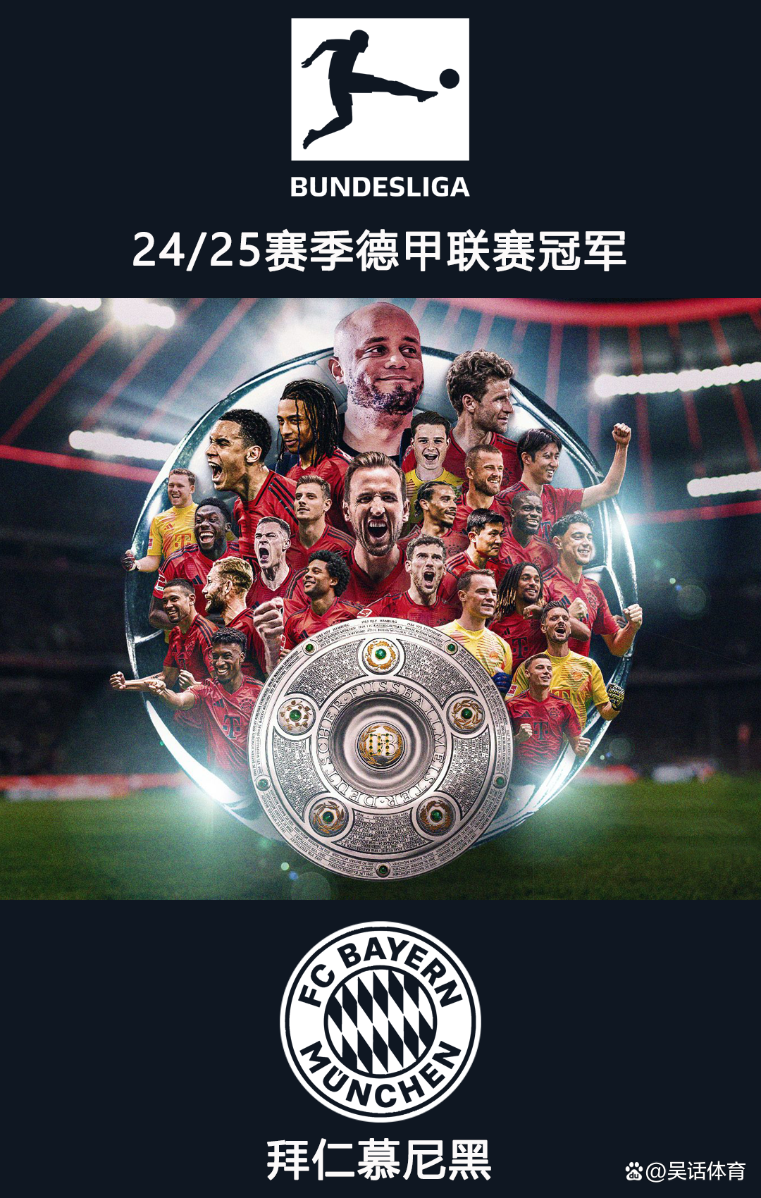 拜仁慕尼黑连胜收官,夺得德甲冠军 拜仁慕尼黑连胜收官,夺得德甲冠军